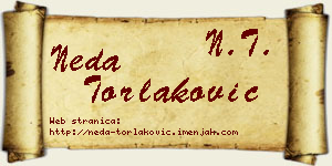 Neda Torlaković vizit kartica